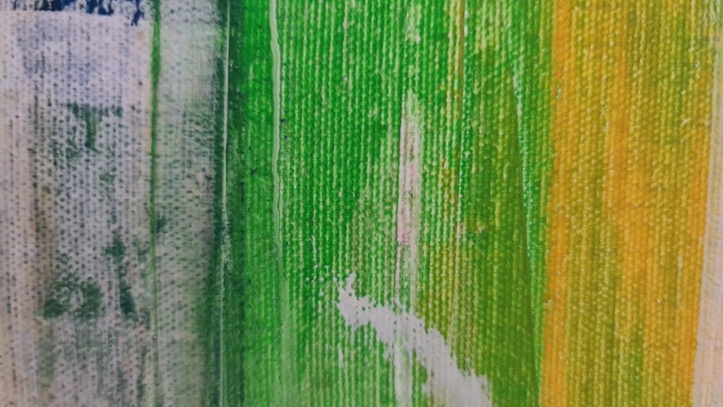 Bunte vertikale Streifen auf Leinwand